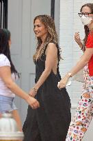 Jennifer Lopez And Violet Affleck Shopping - The Hamptons