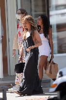 Jennifer Lopez And Violet Affleck Shopping - The Hamptons