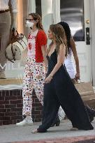 Jennifer Lopez And Violet Affleck Shopping - The Hamptons