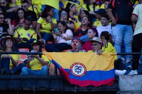 Colombian Fans Watch The Final Match Of The Copa America Colombia Vs Argentina In Medellin