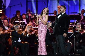 Concert For Olympic Flame Arrival At City Hall - Paris