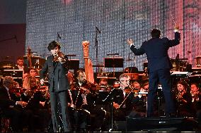 Concert For Olympic Flame Arrival At City Hall - Paris