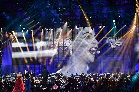 Concert For Olympic Flame Arrival At City Hall - Paris