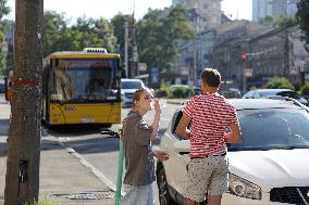 Summer temperatures soar in Kyiv