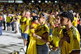 Colombian Fans Watch The Final Match Of The Copa America Colombia Vs Argentina