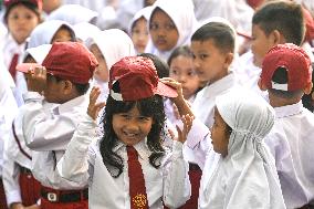 INDONESIA-SOUTH TANGERANG-FIRST DAY OF SCHOOL