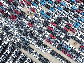 Vehicles Export at Lianyungang Port