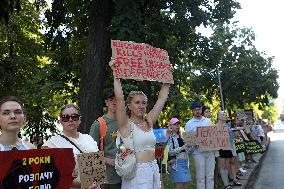 Dont Be Silent! Captivity Kills! rally in Kyiv