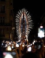 Fireworks in Paris