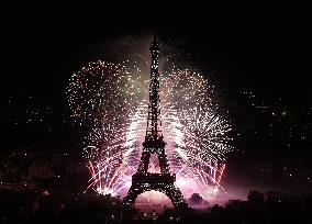 Fireworks in Paris