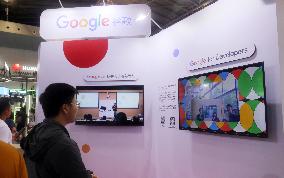 Google booth at 2024WAIC in Shanghai, China