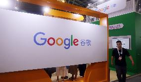 Google booth at 2024WAIC in Shanghai, China