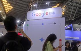 Google booth at 2024WAIC in Shanghai, China