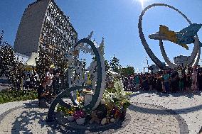 Vinnytsia pays tribute to victims of Russian missile strikes on July 14, 2022