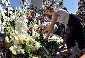 Vinnytsia pays tribute to victims of Russian missile strikes on July 14, 2022