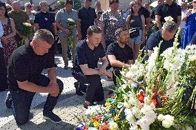 Vinnytsia pays tribute to victims of Russian missile strikes on July 14, 2022