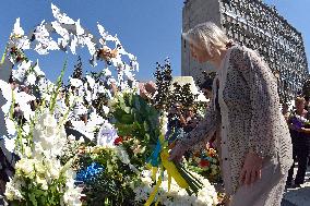 Vinnytsia pays tribute to victims of Russian missile strikes on July 14, 2022