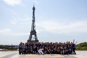 Paris 2024 - Olympic Torch Relay At Trocadero - Paris