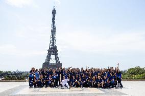 Paris 2024 - Olympic Torch Relay At Trocadero - Paris