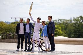 Paris 2024 - Olympic Torch Relay At Trocadero - Paris