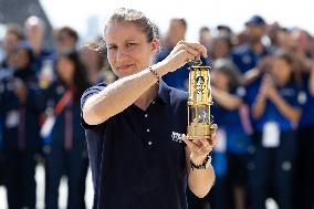 Paris 2024 - Olympic Torch Relay At Trocadero - Paris