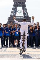 Paris 2024 - Olympic Torch Relay At Trocadero - Paris