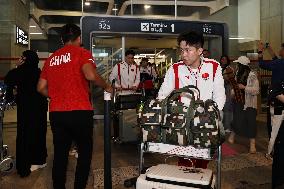 (SP)FRANCE-PARIS-OLYMPIC-CHINESE TABLE TENNIS TEAM-ARRIVAL