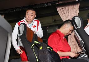 (SP)FRANCE-PARIS-OLYMPIC-CHINESE TABLE TENNIS TEAM-ARRIVAL