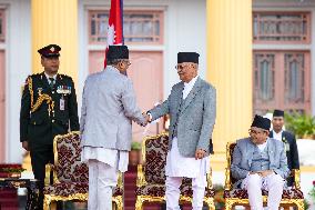 NEPAL-KATHMANDU-NEW PRIME MINISTER-SWEARING-IN CEREMONY