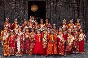 NEPAL-LALITPUR-BEL BIBAHA CEREMONY