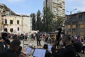 Requiem for victims of Russian missile strike on Ohmatdyt Hospital in Kyiv