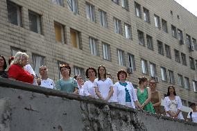 Requiem for victims of Russian missile strike on Ohmatdyt Hospital in Kyiv