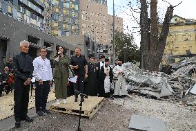 Requiem for victims of Russian missile strike on Ohmatdyt Hospital in Kyiv