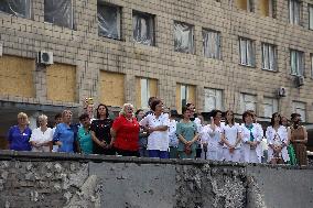 Requiem for victims of Russian missile strike on Ohmatdyt Hospital in Kyiv