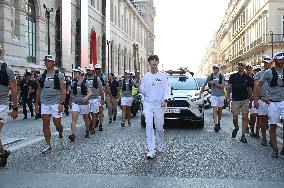 Olympic Flame in Paris - Day One