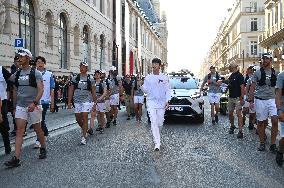 Olympic Flame in Paris - Day One