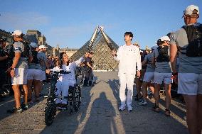 Olympic Flame in Paris - Day One