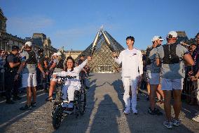 Olympic Flame in Paris - Day One