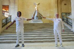 Olympic Flame in Paris - Day One