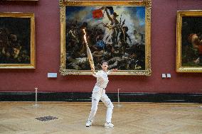 Olympic Flame in Paris - Day One