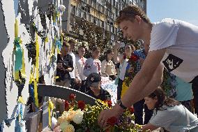 Vinnytsia pays tribute to victims of Russian missile strikes on July 14, 2022