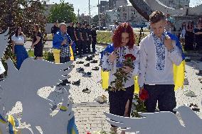 Vinnytsia pays tribute to victims of Russian missile strikes on July 14, 2022