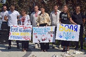 Vinnytsia pays tribute to victims of Russian missile strikes on July 14, 2022