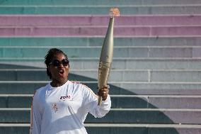 Paris 2024 - Olympic Torch Relay At Sacre-Coeur - Paris