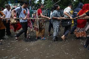 Last Day Of The Rath Yatra Festival In India