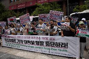 Pro-Palestinian Protest In Seoul