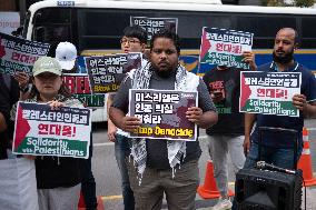 Pro-Palestinian Protest In Seoul