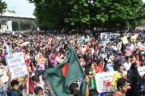 Clash Between Quota Protesters In Dhaka