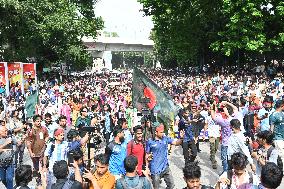 Clash Between Quota Protesters In Dhaka