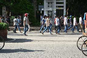 Clash Between Quota Protesters In Dhaka